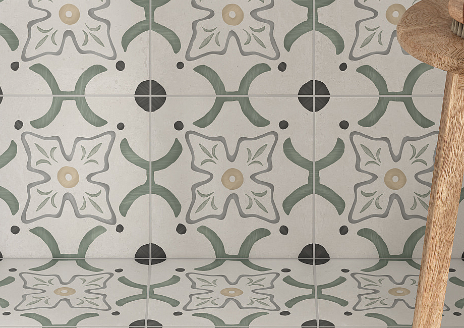 Hand-painted pattern tiles